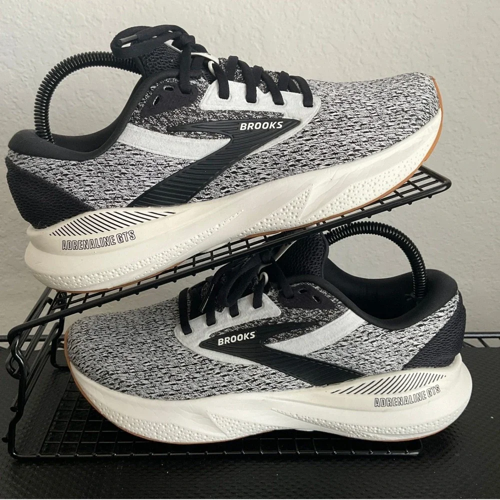 Brooks Adrenaline GTS 24 Womens Running Shoes Grey Black 1204261B132 Size 8.5